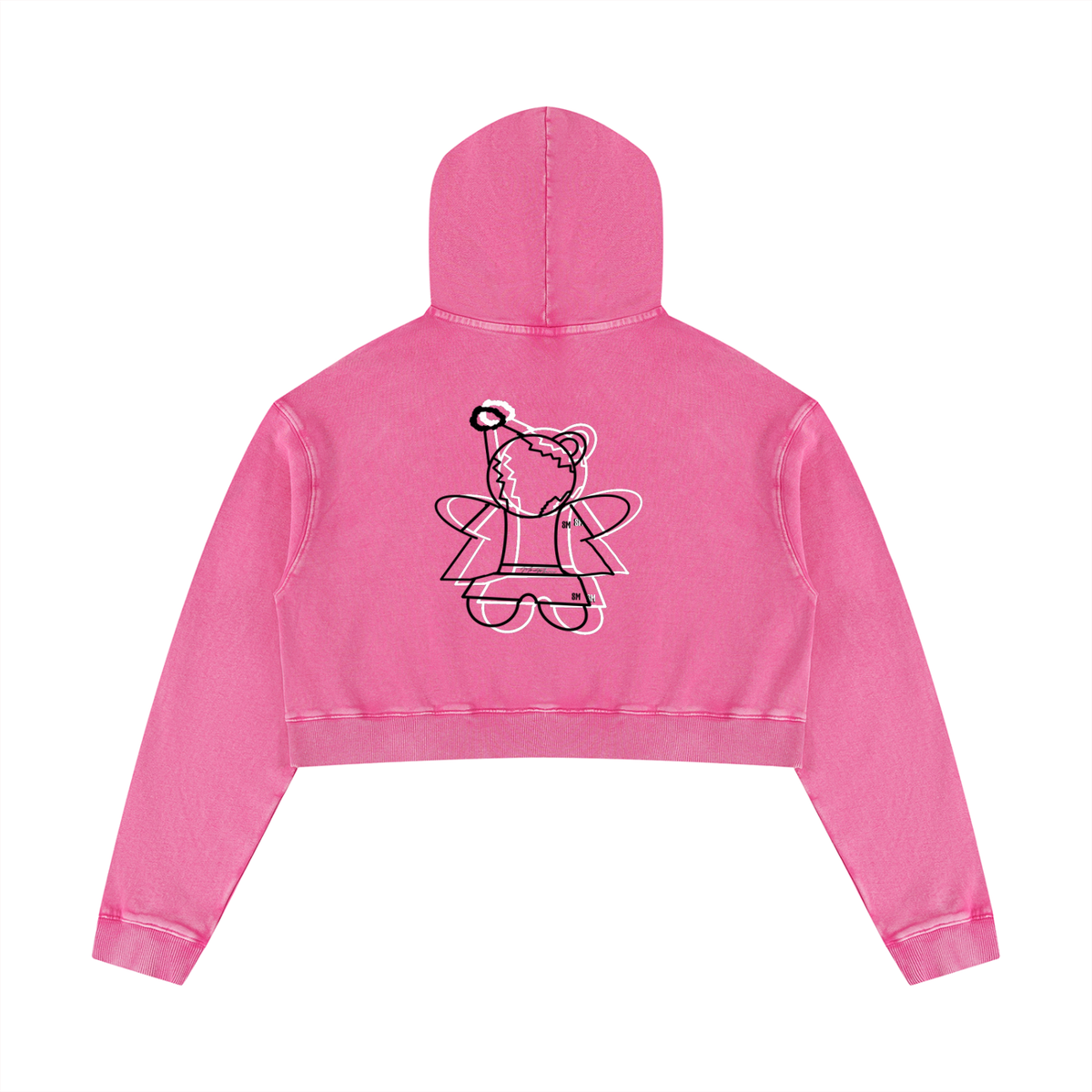 Women’s Mineral Washed Crop Hoodie
