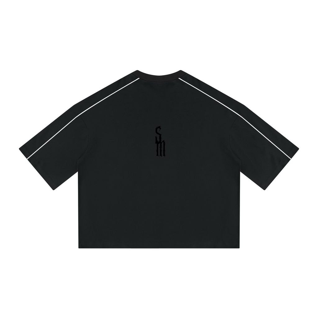 Unisex Heavyweight Boxy Piping T-Shirt