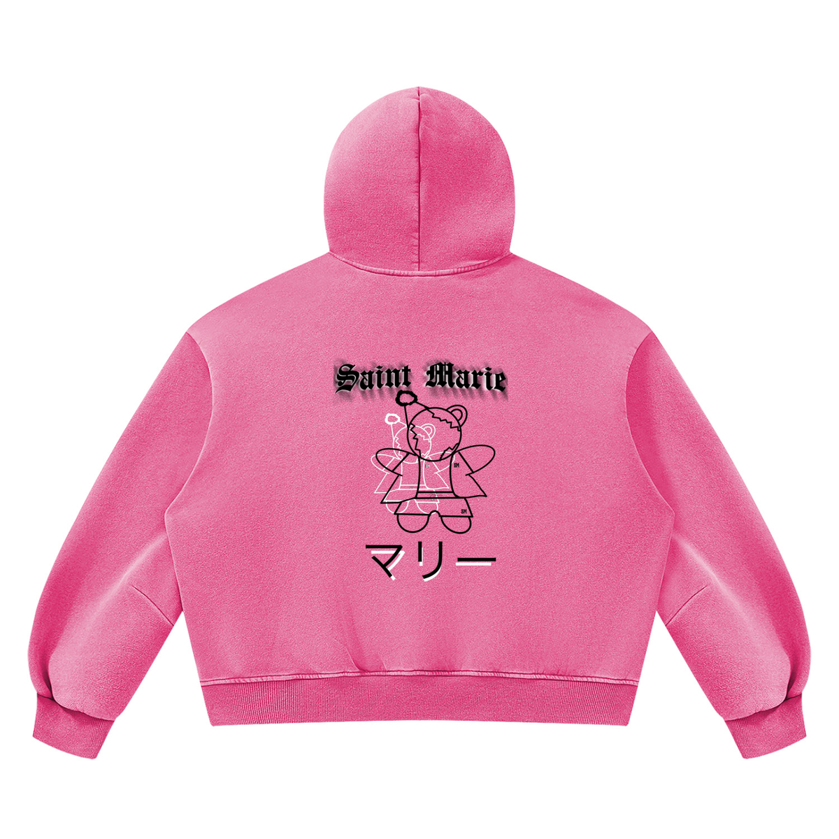 Unisex Vintage Wash Boxy Fleece Hoodie