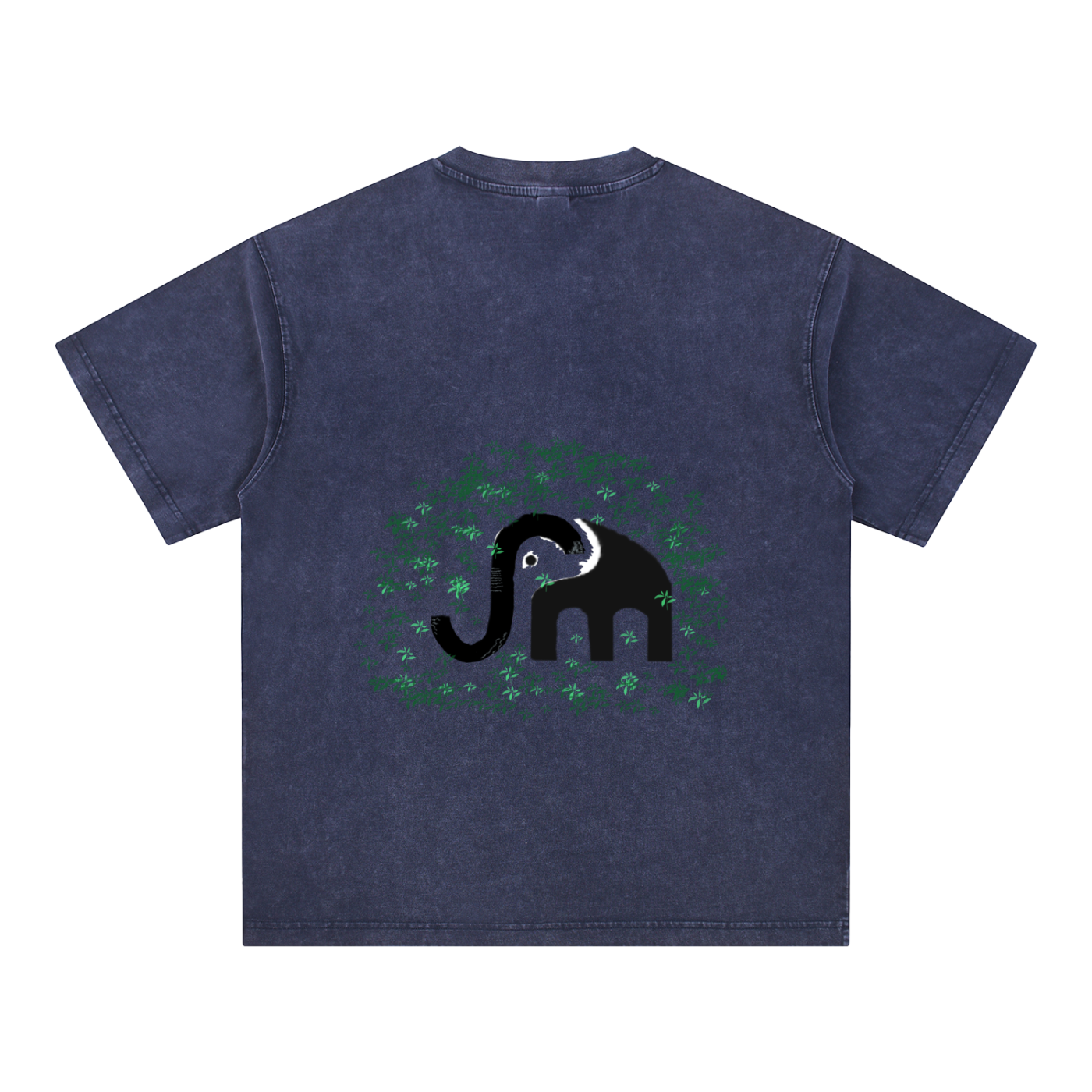 Snow Washed V-Neck Cotton T-Shirt