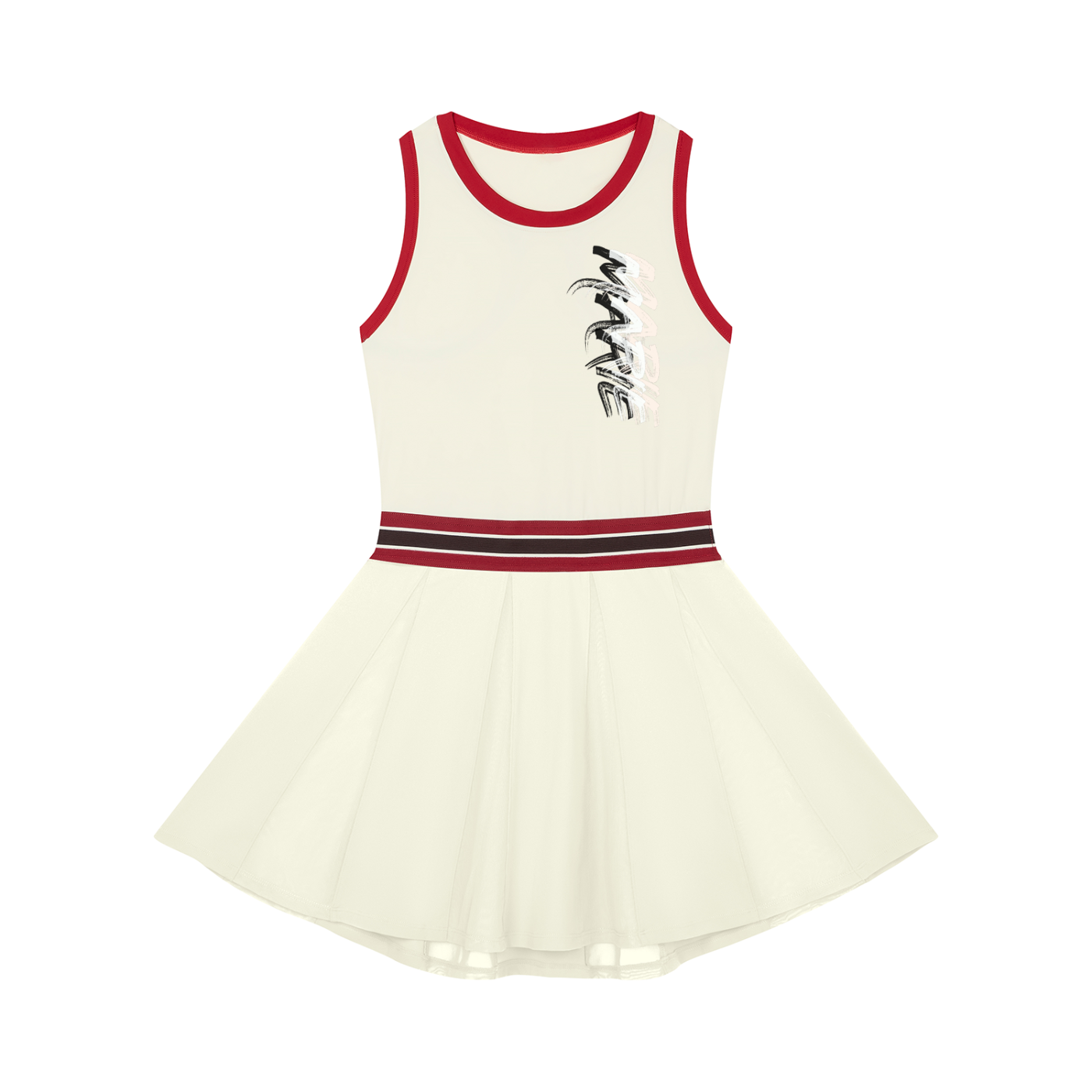 Women's Color Block A-Line Sleeveless Dress