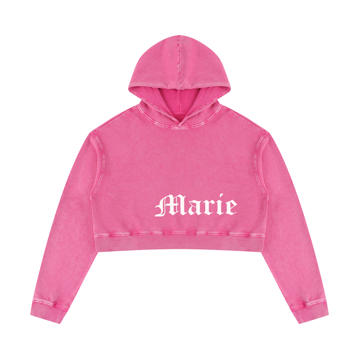 Women’s Mineral Washed Crop Hoodie