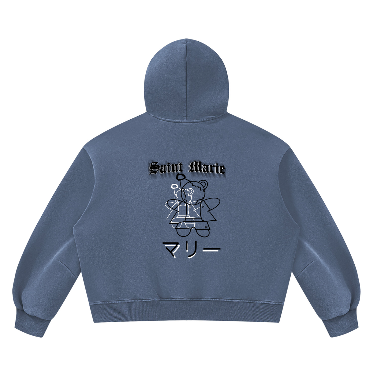 Unisex Vintage Wash Boxy Fleece Hoodie