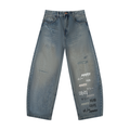 Men's Distressed Barrel Leg Jeans