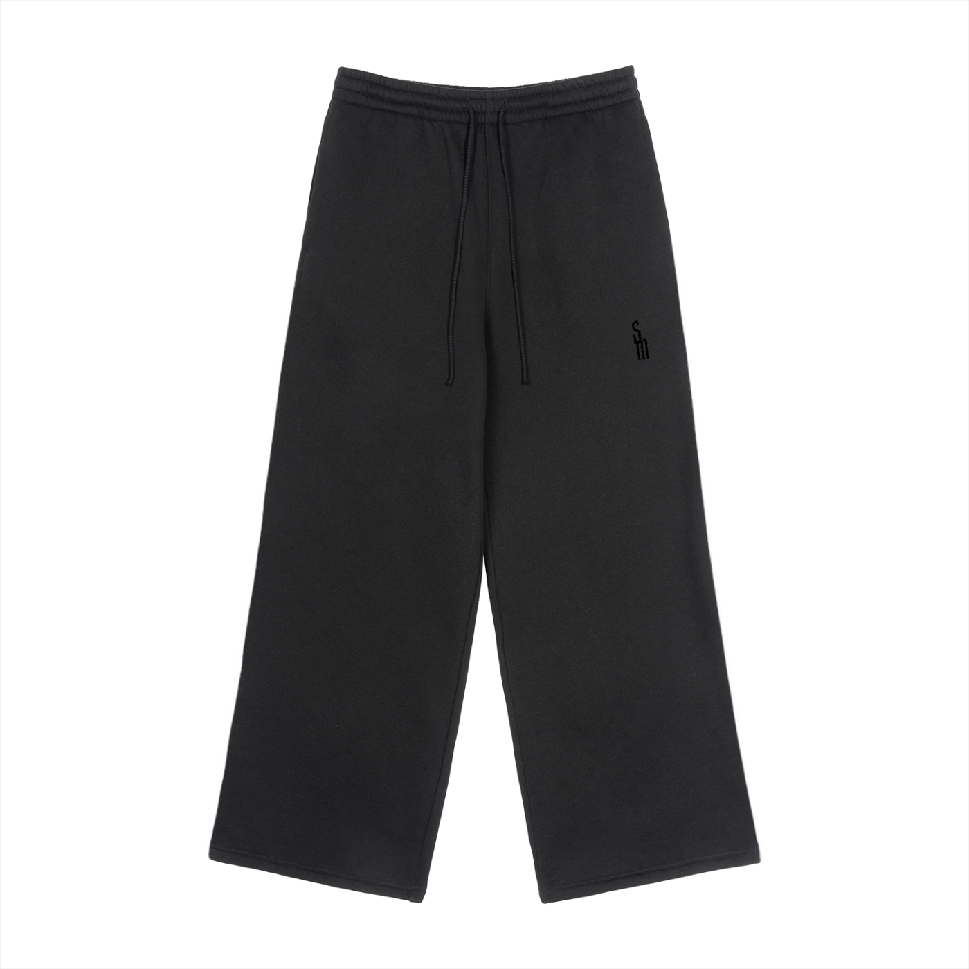 Fleece Drawstring Straight-Leg Sweatpants
