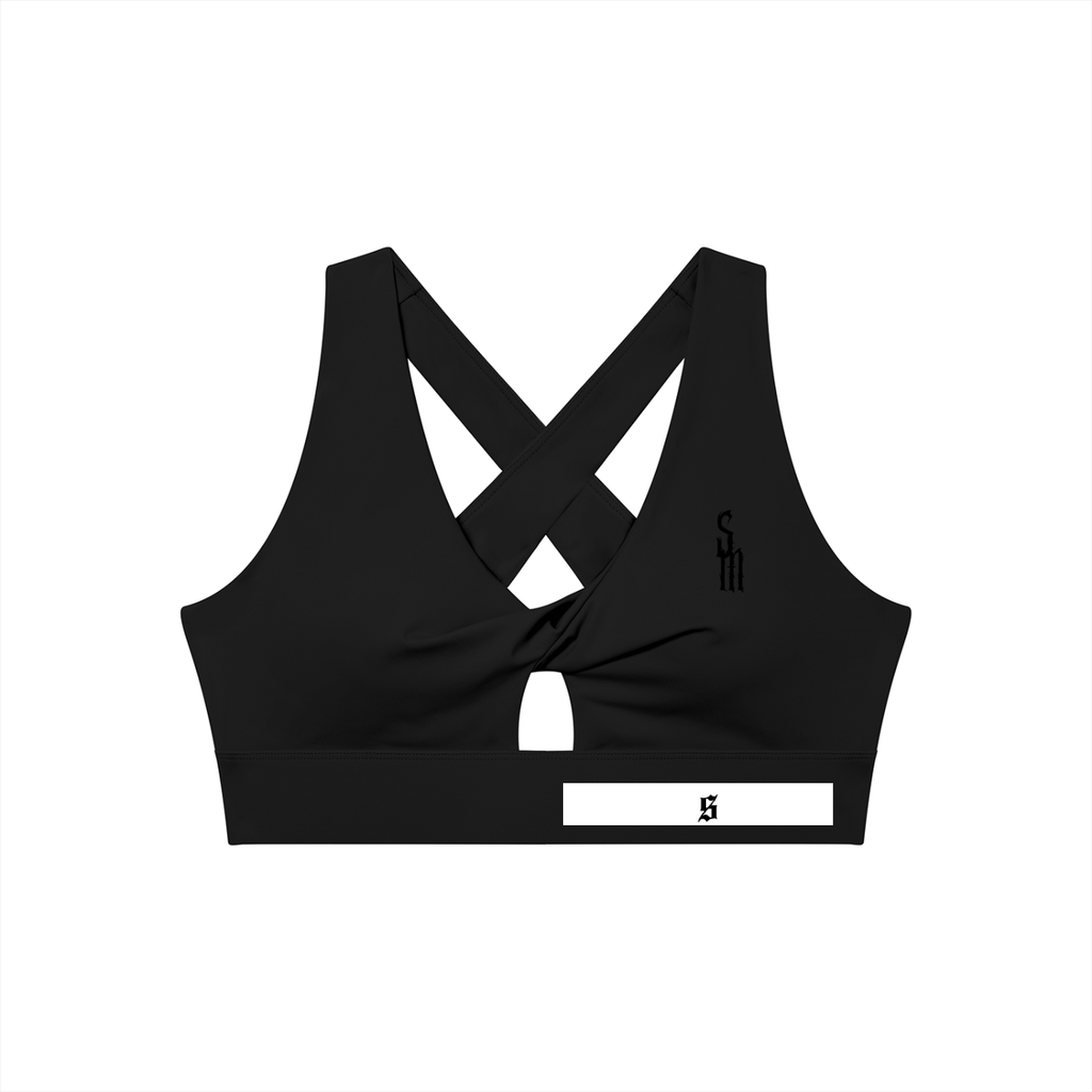 Women's Twist Front V-Neck Sports Bra