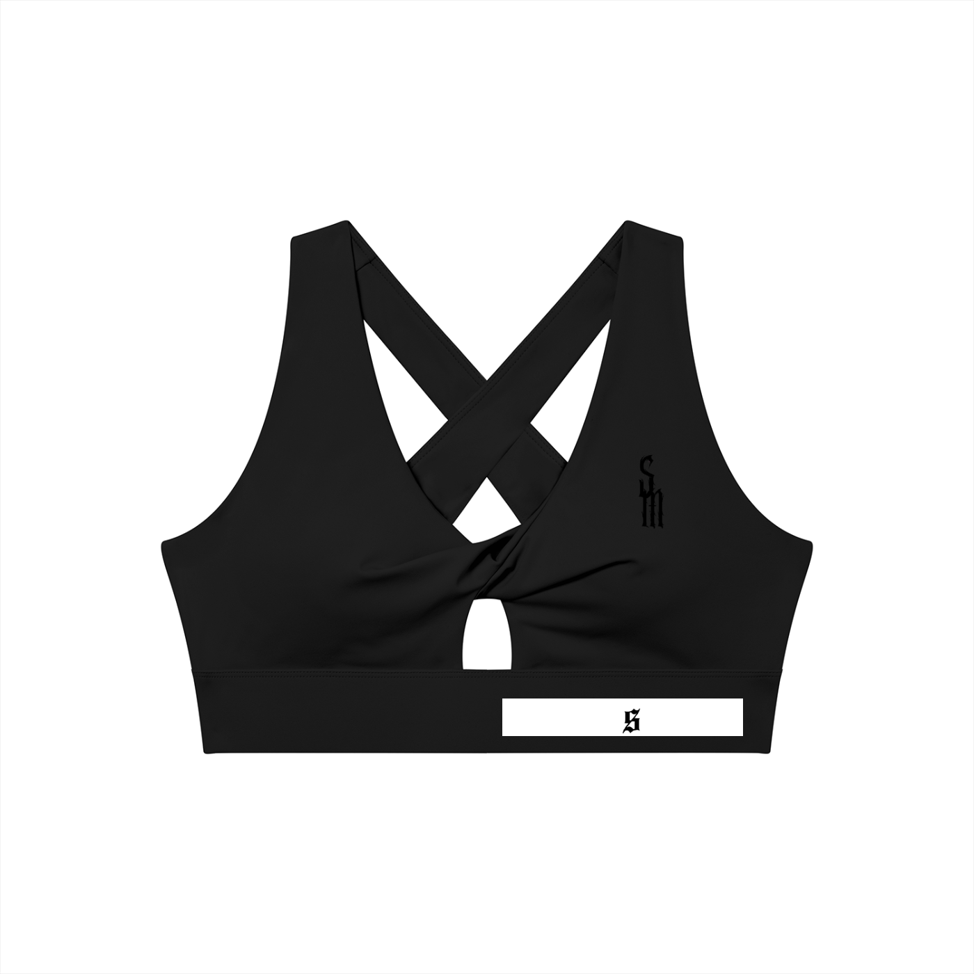 Women's Twist Front V-Neck Sports Bra