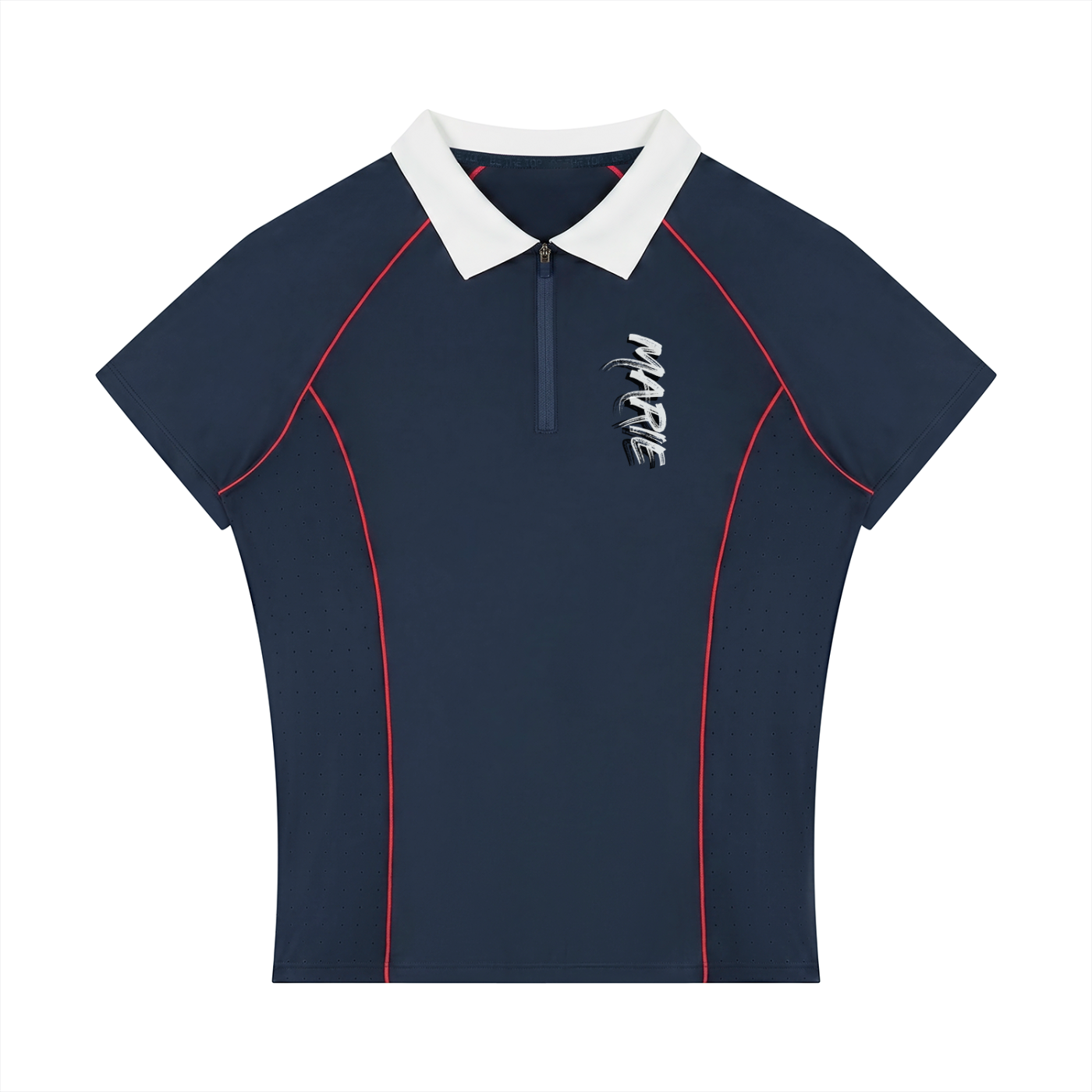 Women’s Slim Fit Quarter-Zip Polo Shirt