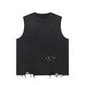 Snow Washed Raw-Hem Tank Top
