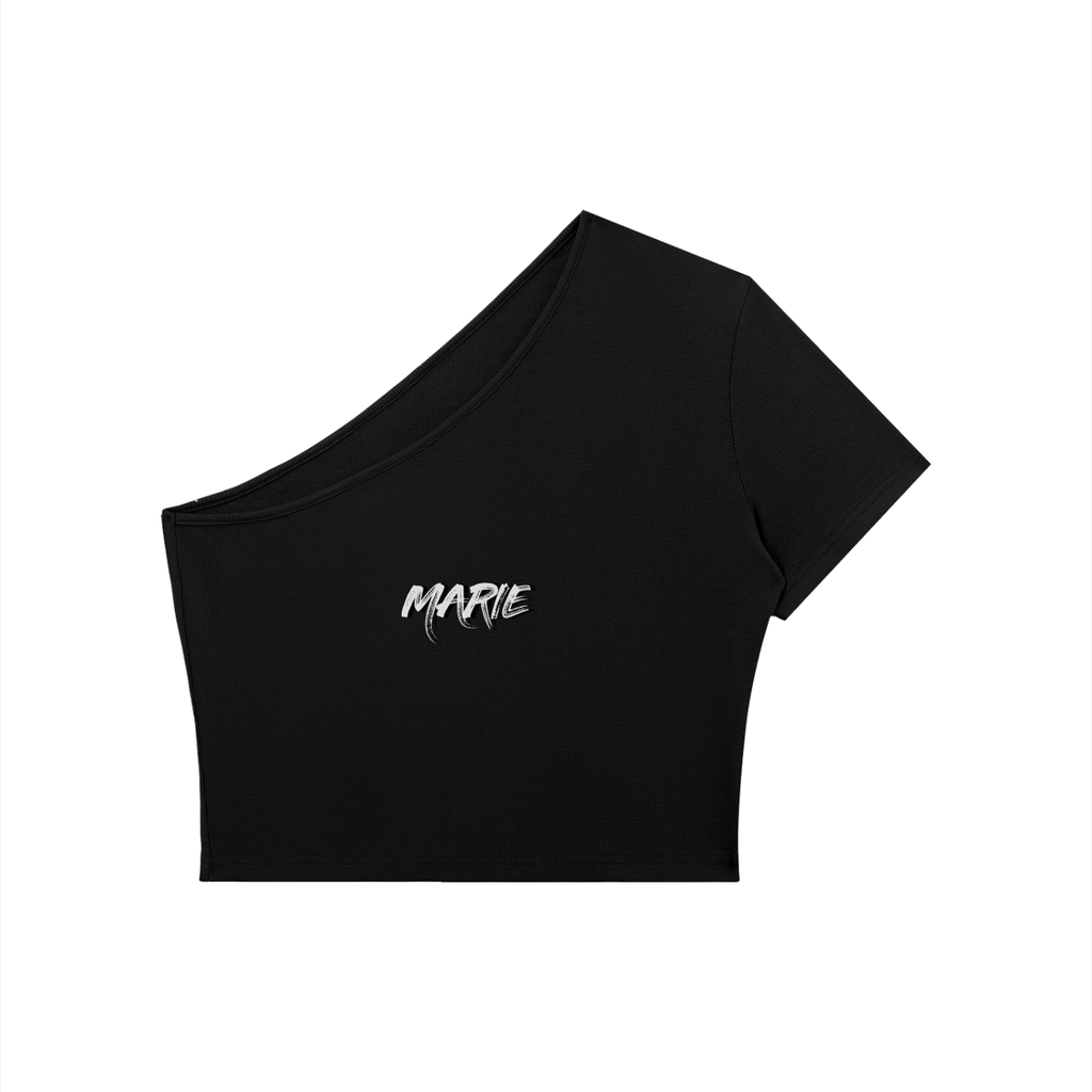 Women's One-Shoulder Crop T-Shirt