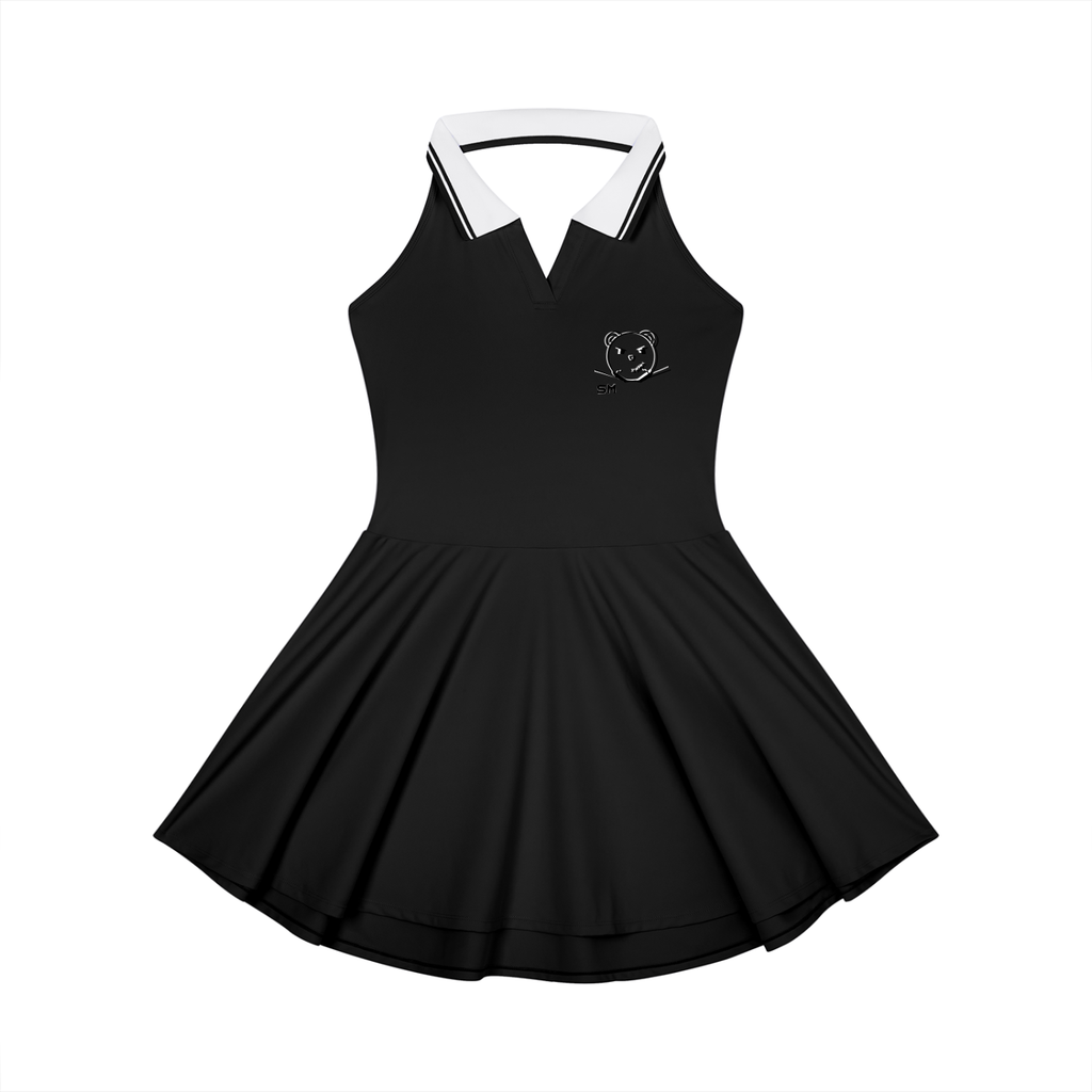 Women's Collared Halter A-Line Tennis Dress