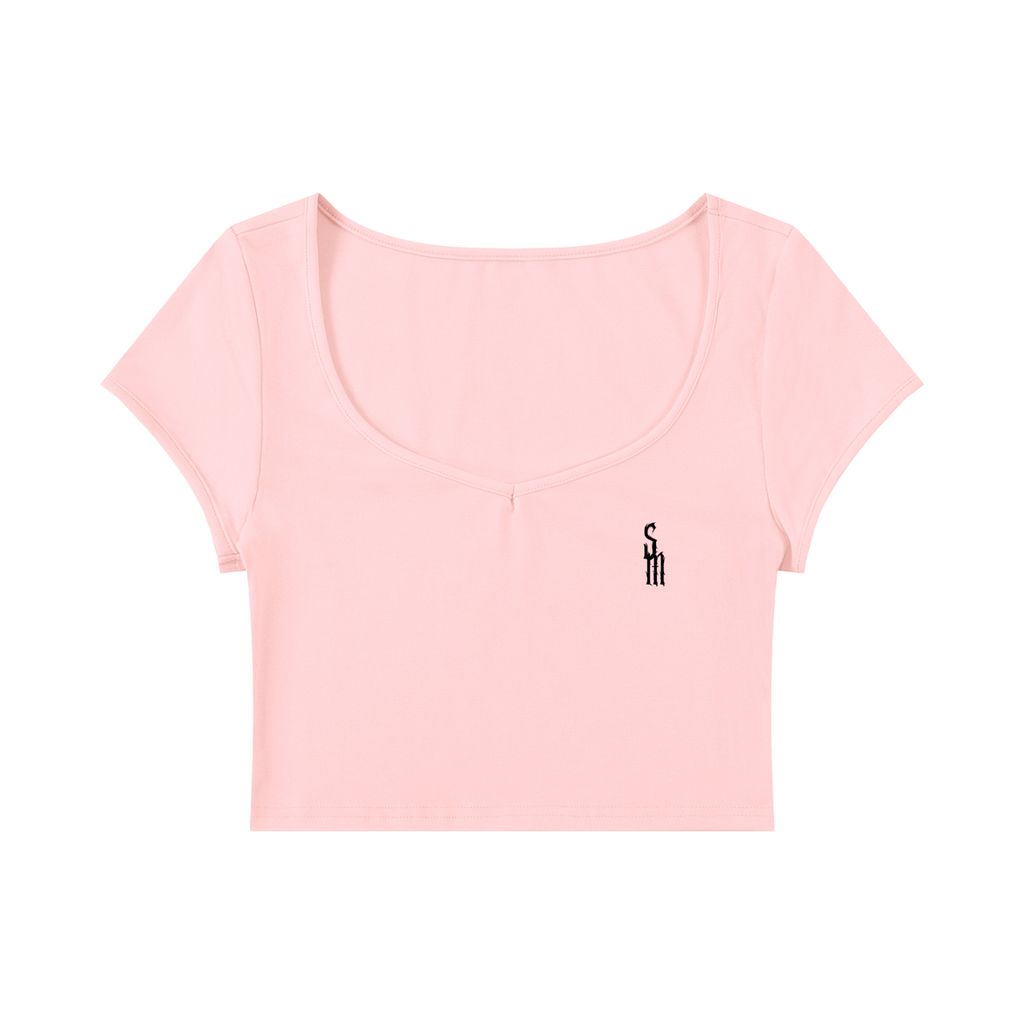 Women's Slim Cap Sleeve Crop T-Shirt