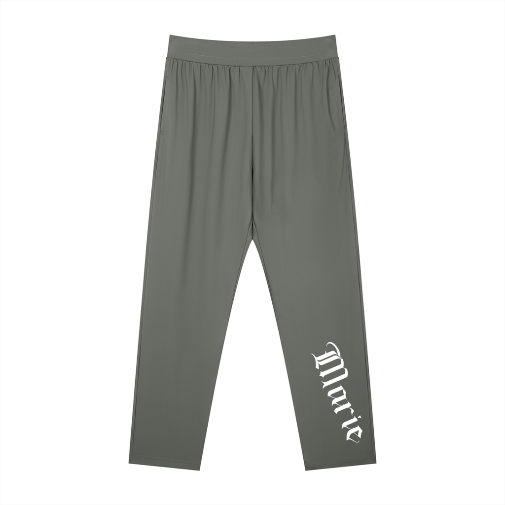 Men's Straight Leg Elastic Waist Pants