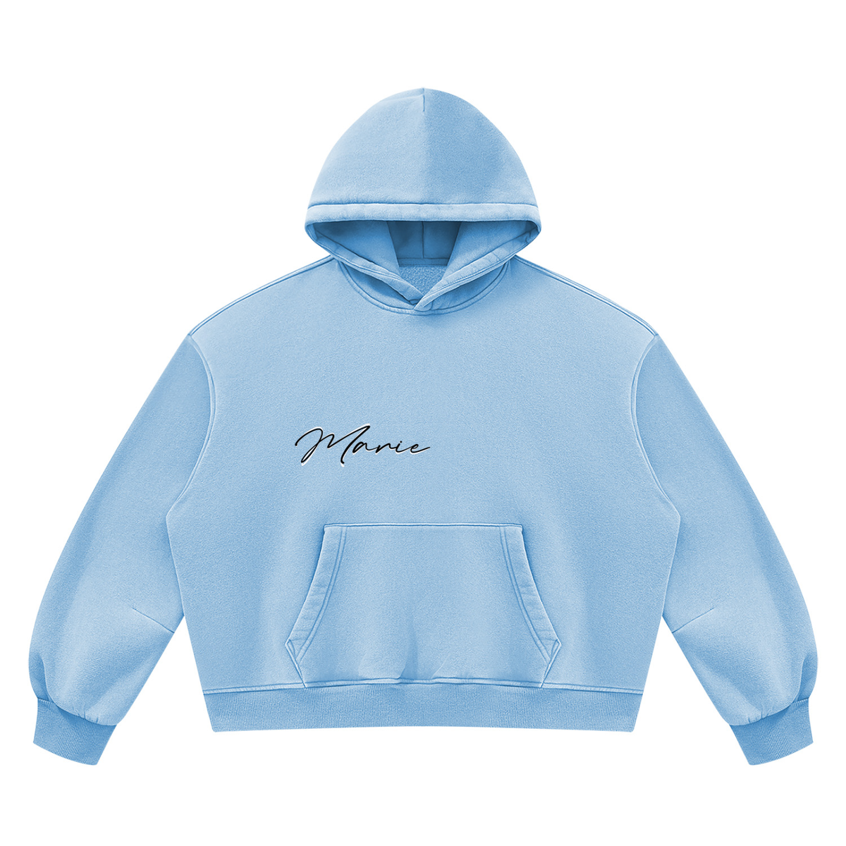 Unisex Vintage Wash Boxy Fleece Hoodie