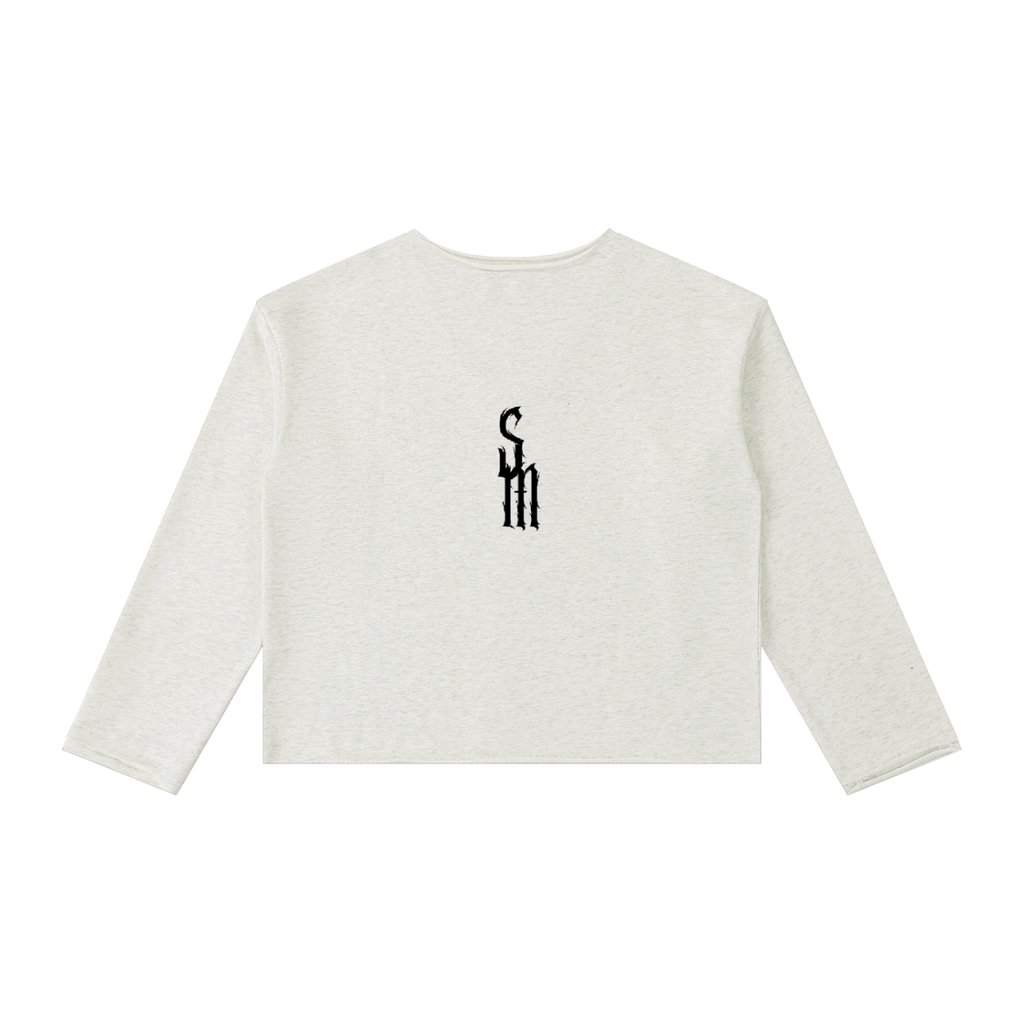 Women's Raw Hem Long Sleeve T-Shirt