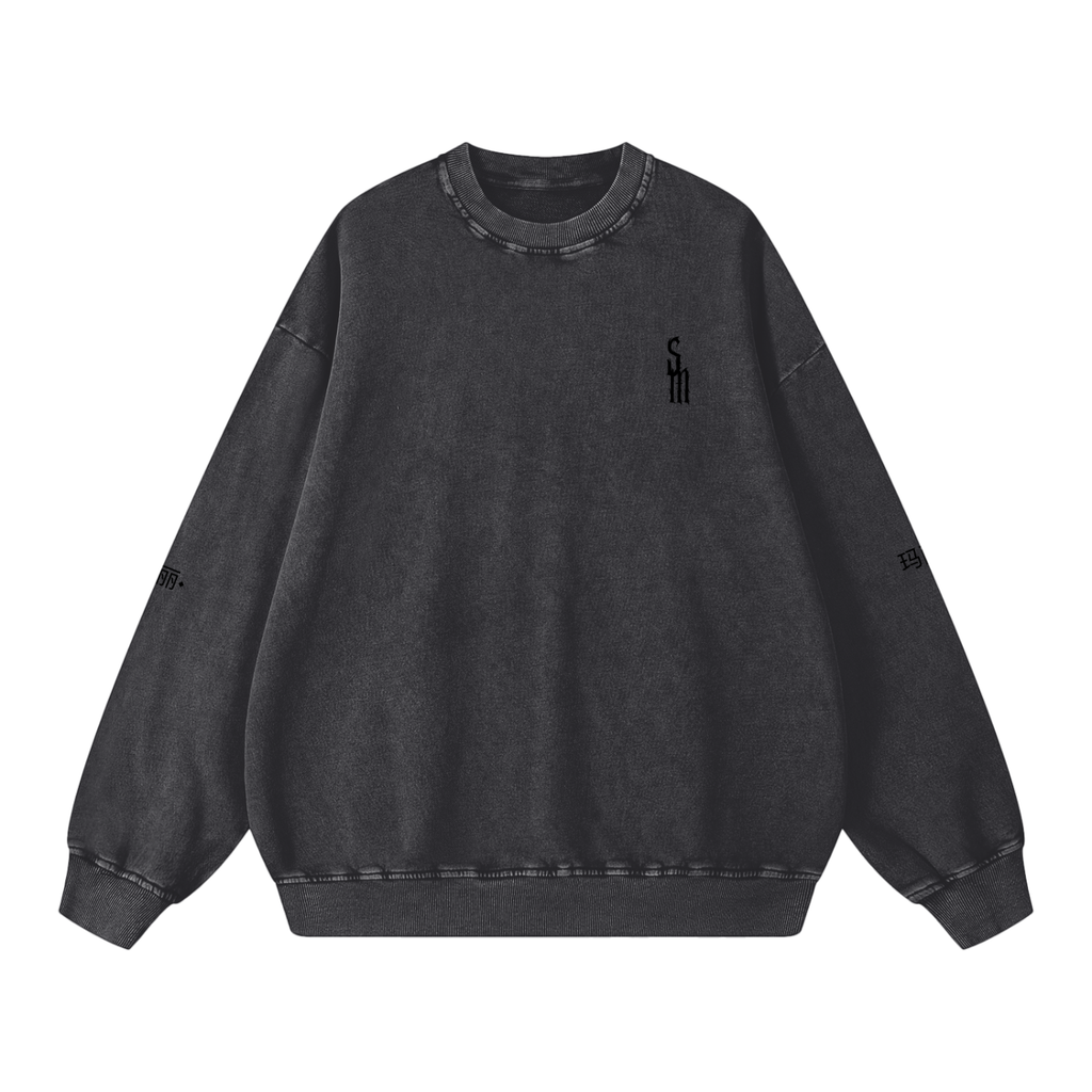 Snow Washed Oversized Sweatshirt