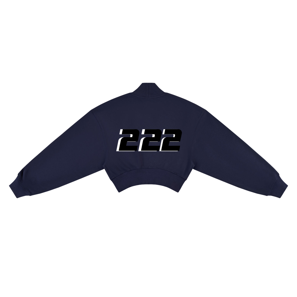 Women's Crop Mock Neck Sweatshirt