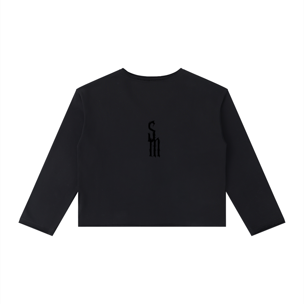 Women's Raw Hem Long Sleeve T-Shirt