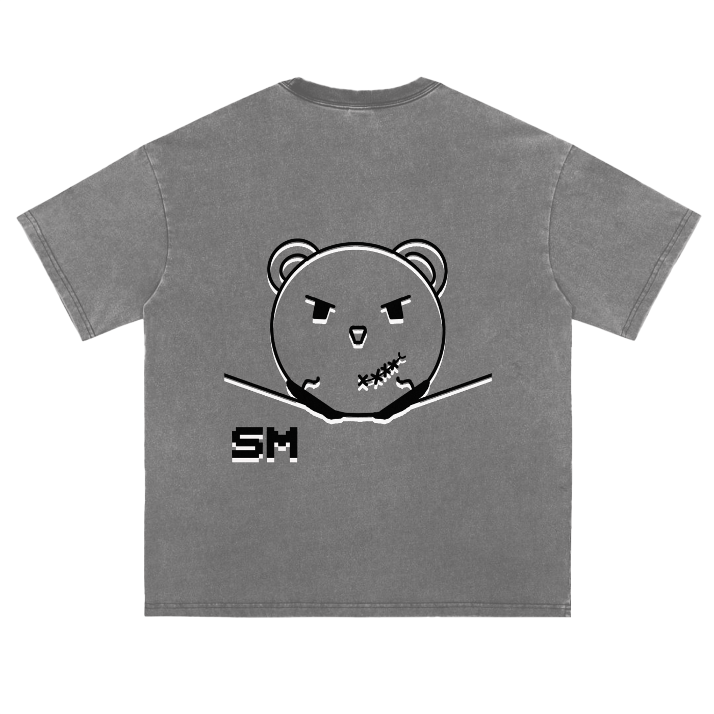 Vintage Washed Loose Fluffy T-Shirt