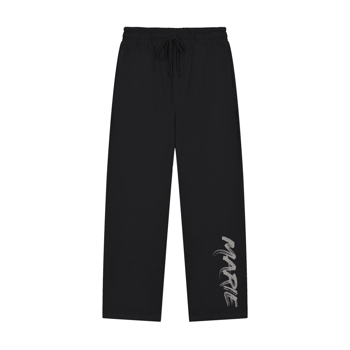 Solid Color Straight-Leg Sweatpants