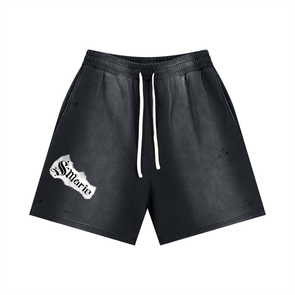 Sun Fade Distressed Shorts