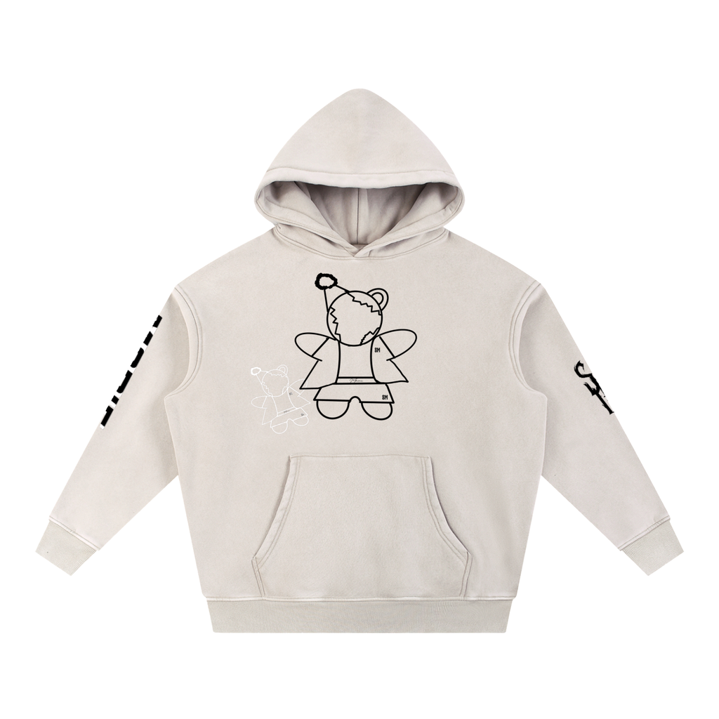 Snow Wash Fleece Oversize Hoodie