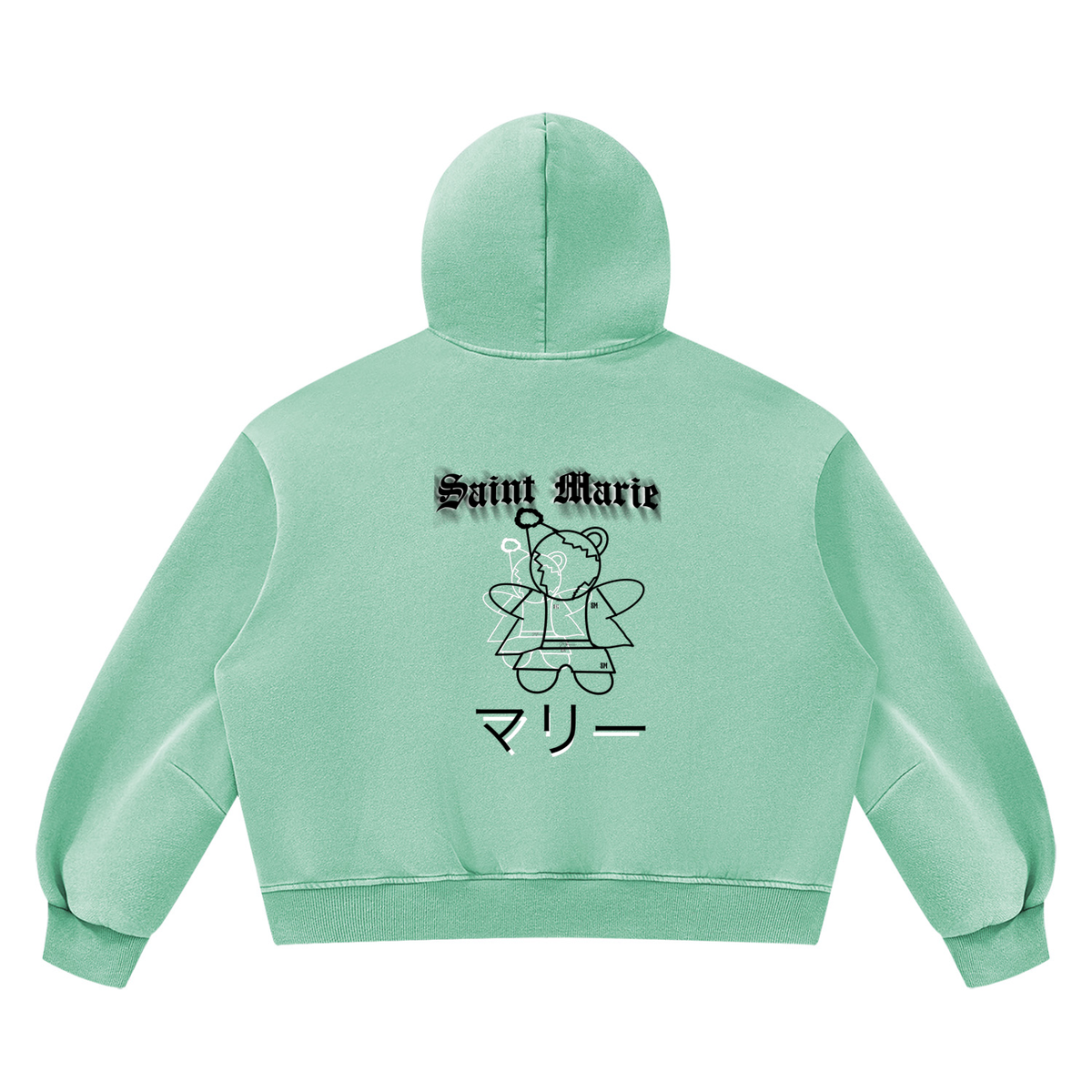 Unisex Vintage Wash Boxy Fleece Hoodie