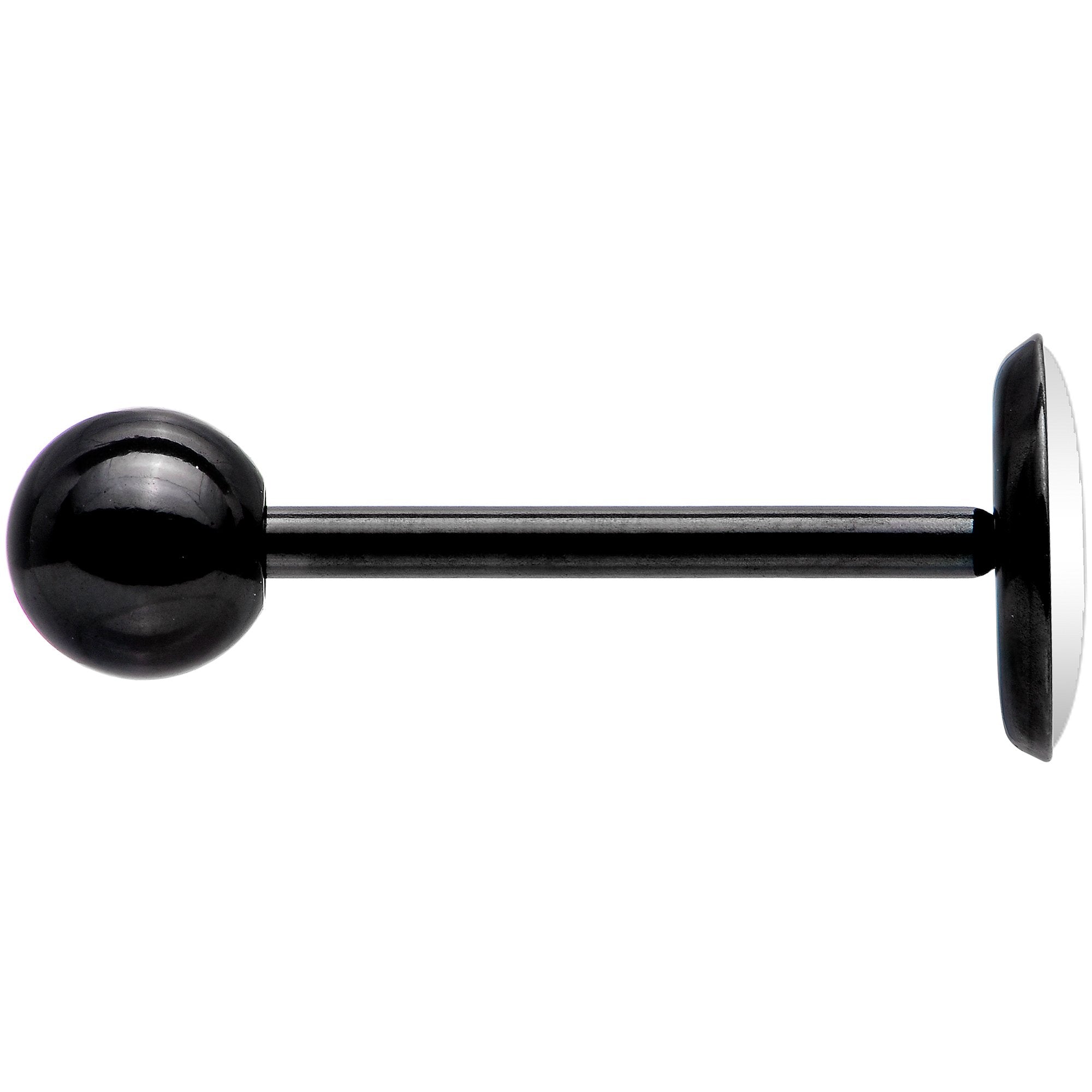 Custom Teal Personalized Name Black Barbell Tongue Ring