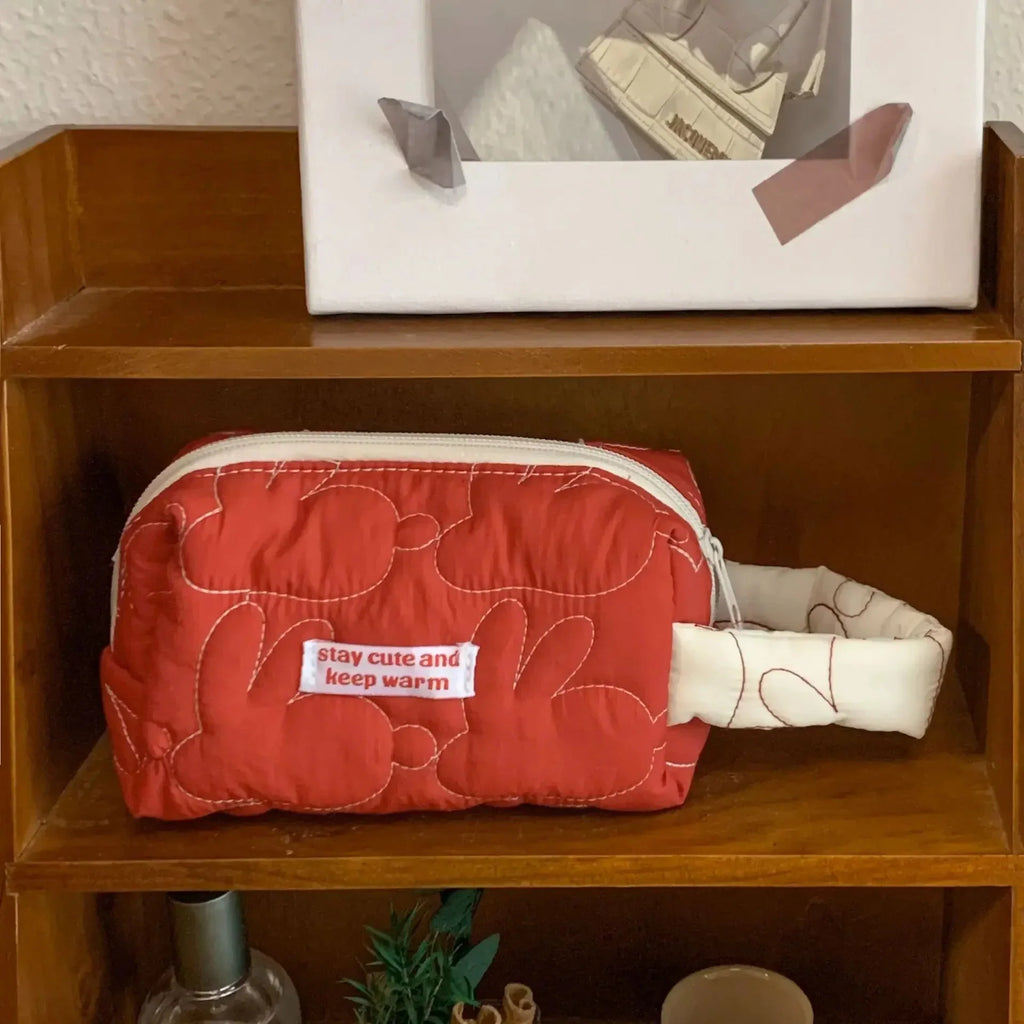 Ins Large Capacity Zipper Makeup Bags