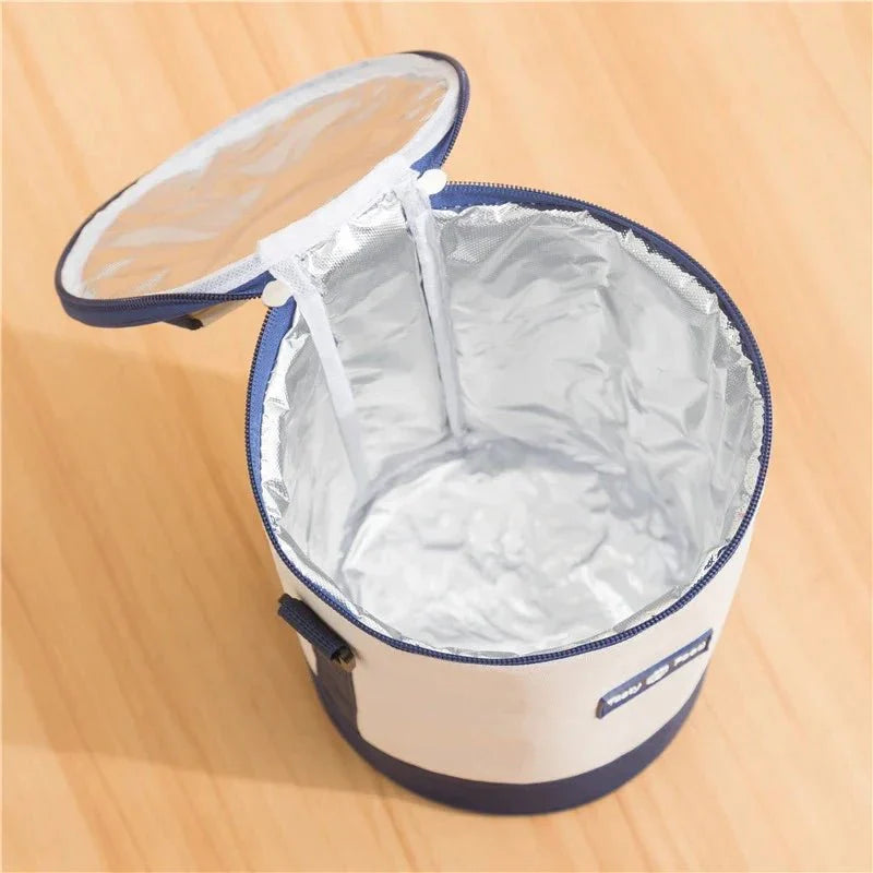 Cylindrical Insulated Lunch Box