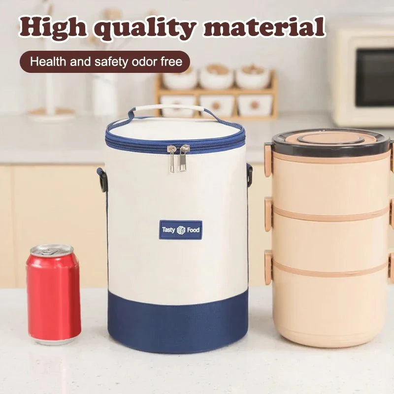 Cylindrical Insulated Lunch Box