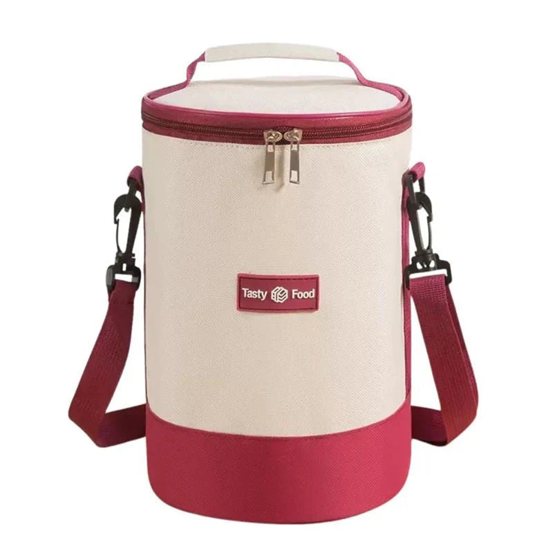 Cylindrical Insulated Lunch Box