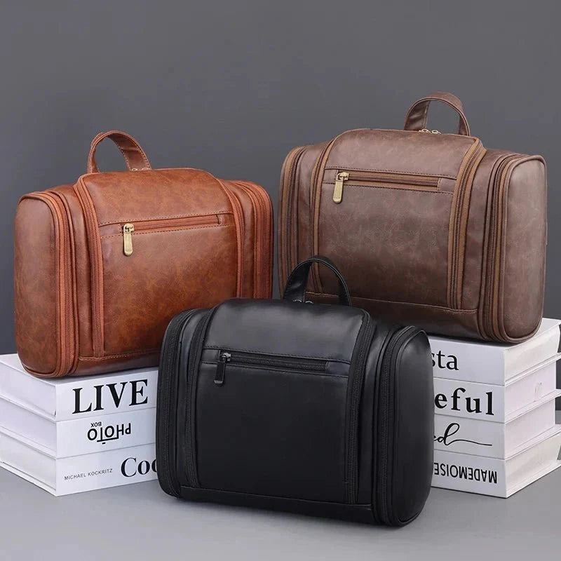 Large Capacity PU Leather Makeup Bag