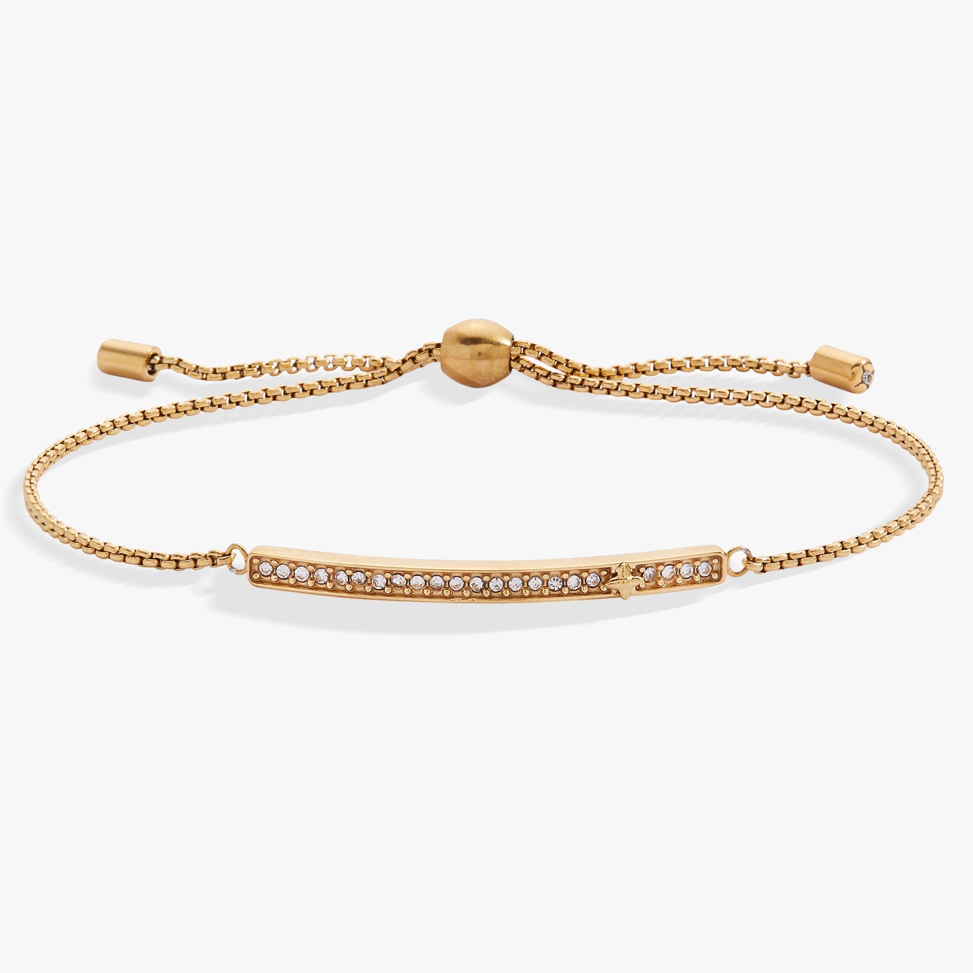 April Everyday Birthstone Pave Bolo Bracelet