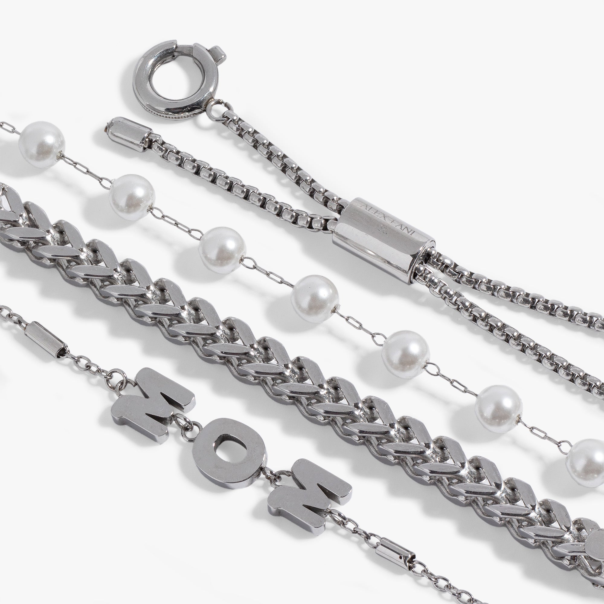 Mom Pearl Stranded™ Bracelet Set
