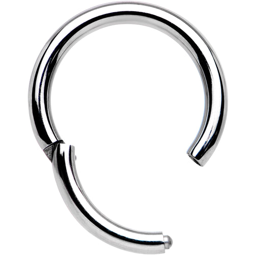 14G 3/8 Solid G23 Implant Grade Titanium Hinged Segment Ring